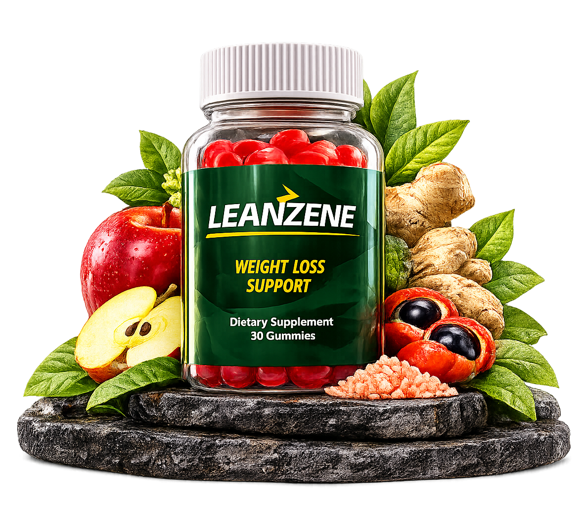 Leanzene gummy supplement bottle